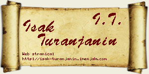 Isak Turanjanin vizit kartica